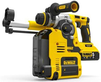 Marteau sans balai DeWALT 18 V XR Li-Ion avec système intégré. par aspiration DCH275P2