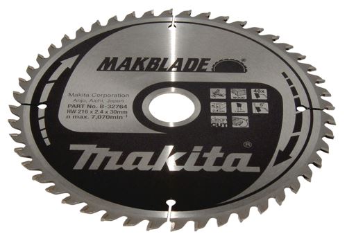 MAKITA lame de scie bois MAKBLADE 216x2,4x30 mm 48 dents B-32764