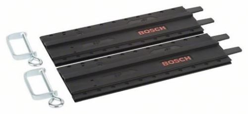 BOSCH Rail de guidage en plastique 2 pièces avec pinces de menuiserie à vis 700 mm (2x 350 mm) 2609255732