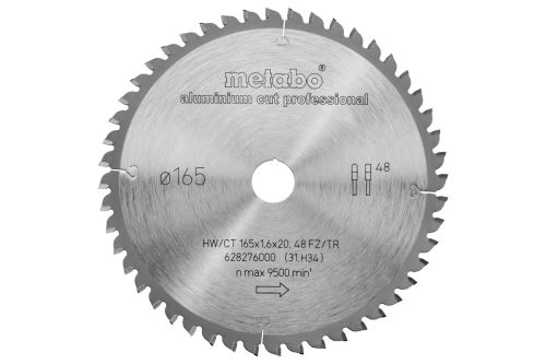 METABO Lame de scie 165 x 20 mm, 48 dents 628276000