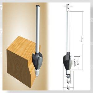 Coupe-onglet MAKITA pour bords biseautés 45st. D-09488