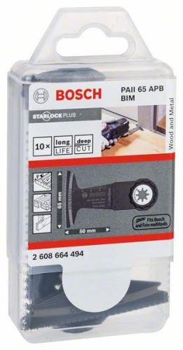 BOSCH Lame de scie plongeante PAII65 APB 50 x 65 mm (10 pièces) 2608664494