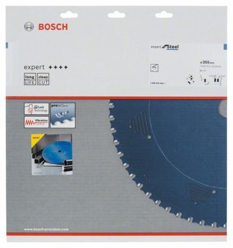 BOSCH Lame de scie circulaire Expert pour l'acier 355 x 25,4 x 2,6 mm, 80 2608643062