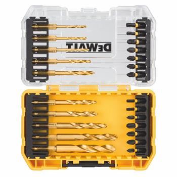 Jeu d'embouts de tournevis et de forets à métal DeWALT FLEXTORQ (24 pièces) DT70748T