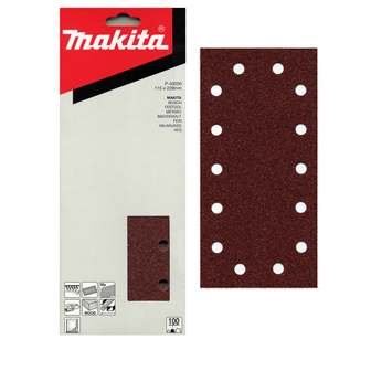 MAKITA papier abrasif Velcro 115x229 mm 14 trous K240, 10 pcs P-43094