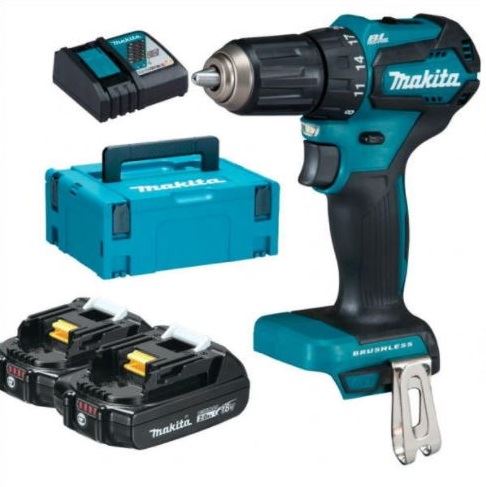 MAKITA Visseuse sans fil Li-ion LXT 18V/2,0 Ah, Makpac DDF485RAJ