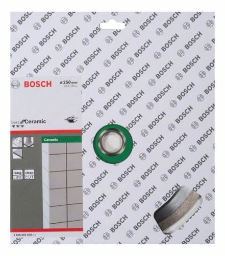 BOSCH Disque à tronçonner diamanté Best for Ceramic 250 x 30/25,40 x 2,4 x 10 mm 2608602638