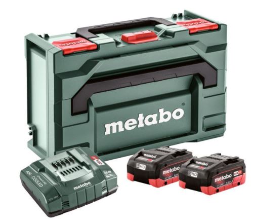 METABO Kit de base (chargeur + batteries) 18V / 2 x LiHD 8,0 AH+ ASC ULTRA + valise 685131000