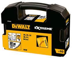 DeWALT Jeu de perforateurs bimétalliques - multi-matériaux (10 pièces) DT90358