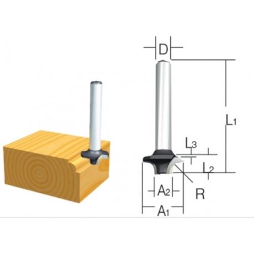 Défonceuse MAKITA pour bords arrondis D-09363