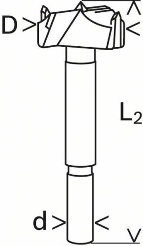 BOSCH Burin carbure à pointes prédécoupées 40 x 90 mm, d 10 mm 2608597616