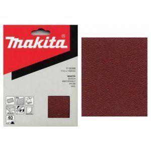 Papier abrasif MAKITA 114x140 mm K120, 10 pièces P-32926