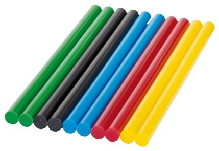 BOSCH Colle chaude colorée 7 mm (10 pièces) 2609256D30