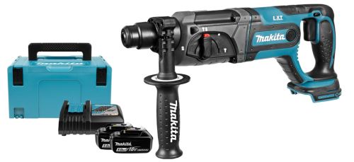 Makita Batterie marteau combiné Li-ion LXT 18V/5.0Ah, Makpac DHR241RTJ