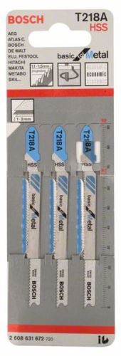 BOSCH Lame de scie pour scie alternative T 218 A Basic for Metal (3 pcs) 2608631672