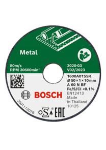 BOSCH Disque à tronçonner Métal 50x1x10mm, 3 pces 1600A01S5Y