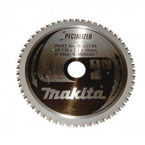 MAKITA lame de scie acier SPECIALIZED 136x1,1x20 mm 56 dents B-33744