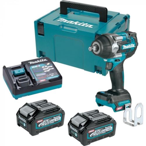 Makita Visseuse à percussion sans fil 1/2" Li-ion XGT 40V/4.0Ah, Makpac TW007GM201