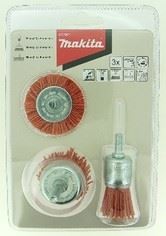 MAKITA jeu de brosses en nylon pour ponçage grossier 3 pcs D-70742