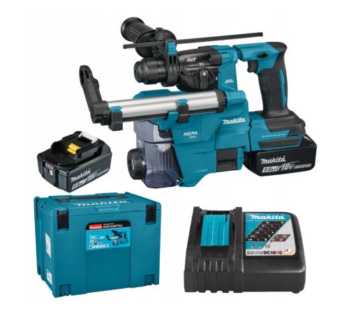 Makita Perceuse à percussion sans fil Li-ion LXT 18V/5.0Ah DHR183RTWJ