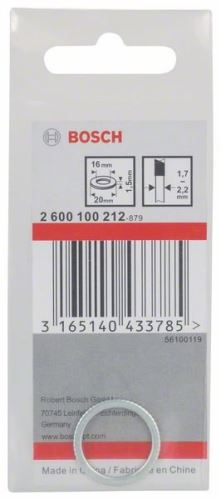 BOSCH Bague de réduction pour lames de scie 20 x 16 x 1,5 mm 2600100212