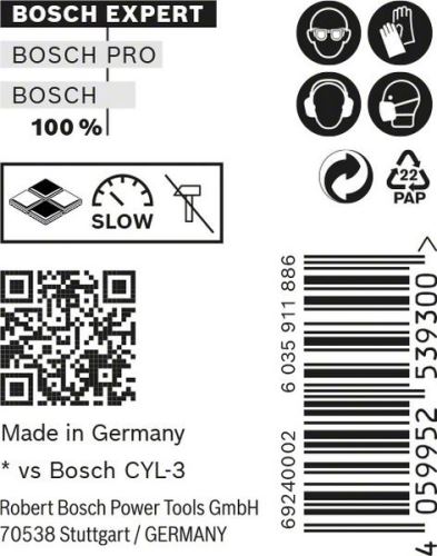 BOSCH EXPERT CYL-9 MultiConstruction 4x40, 10pièces 2608900637