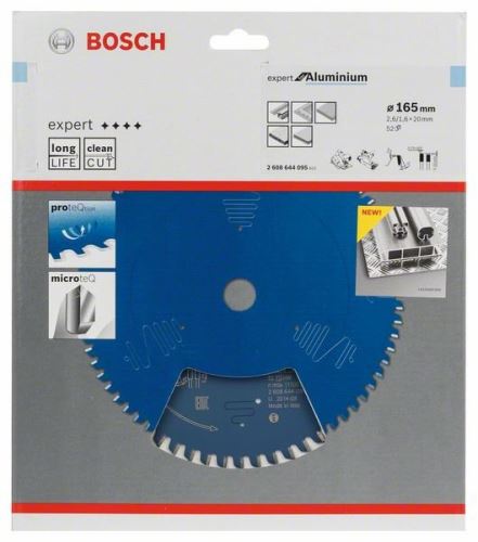 BOSCH Lame de scie Expert pour aluminium 165 x 20 x 2,6 mm, 52 2608644095