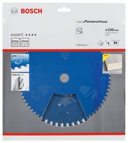 BOSCH Lame de scie Expert pour panneau sandwich 235 x 30 x 2,2 mm, 50 2608644143