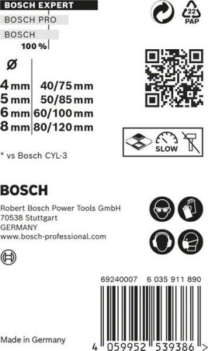 BOSCH EXPERT CYL-9 MultiConstruction 4/5/6/8 (4 pièces) 2608900645