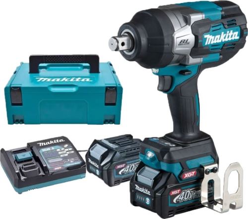 Makita Visseuse à percussion sans fil 3/4" Li-ion XGT 40V/4.0Ah, Makpac TW001GM201