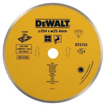 Disque pour carreaux de céramique DeWALT DIA, 254 mm (pour D24000) DT3733