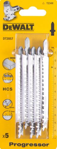 Lame de scie DeWALT Progressor pour bois jusqu'à 65 mm, 116 mm T234X (5 pièces) DT2057