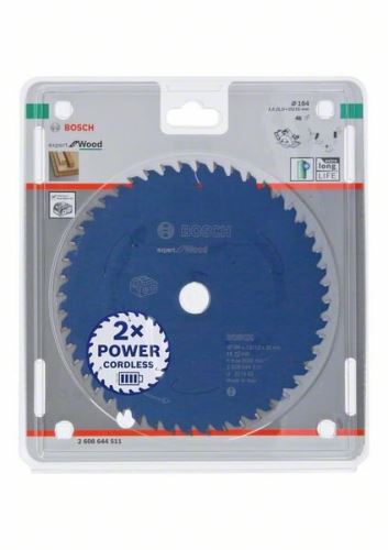 Lame de scie BOSCH pour scies sans fil ; Expert pour le bois 184x20x1,6/1x48T 2608644511