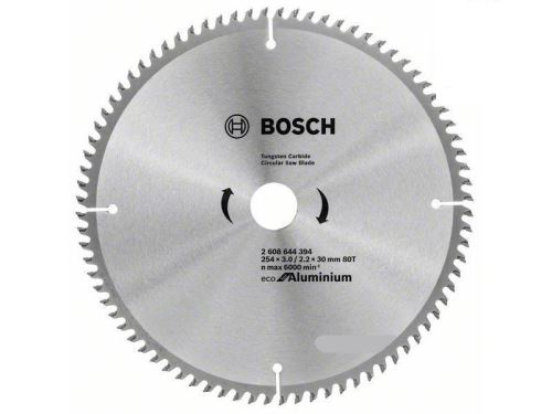 BOSCH Lame de scie Eco pour Aluminium 254x3.0/2.2x30 80T 2608644394