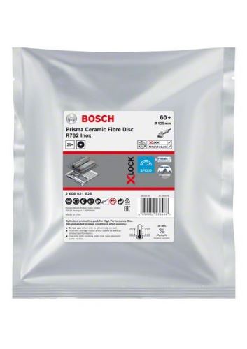 BOSCH EXPERT PRISMA X-LOCK disque fibre R782,125,P60,25pcs 2608621825