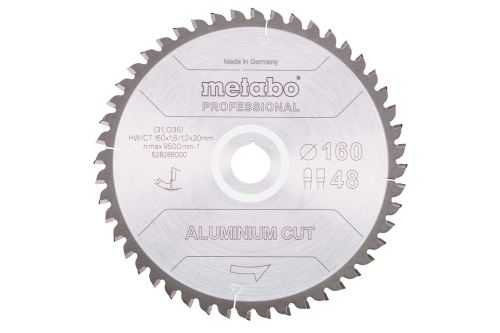 METABO Lame de scie 160 x 20 mm, 48 dents 628288000