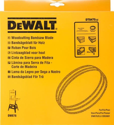 DeWALT Ruban de scie pour bois et plastiques, sculpture, largeur 4 mm DT8470