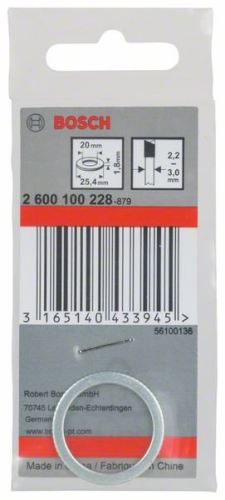 BOSCH Bague de réduction pour lames de scie 25,4 x 20 x 1,8 mm 2600100228