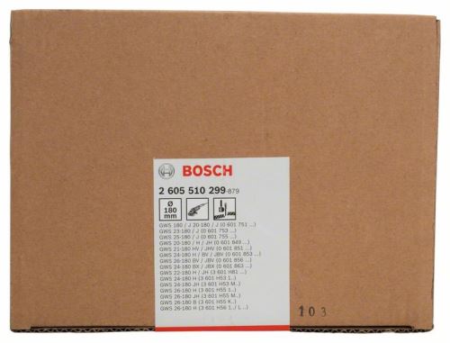 BOSCH Capot de protection pour division 180 mm, avec codage 2605510299