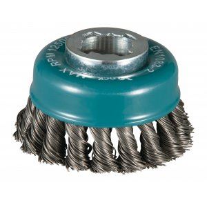 MAKITA fil d'acier coupe brosse fil tressé diamètre 0,5 mm X-LOCK 80 mm D-73380