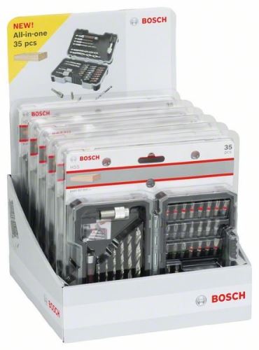 BOSCH Jeu d'embouts de tournevis et forets PRO-Mix set bois - 35 pcs 2607017327