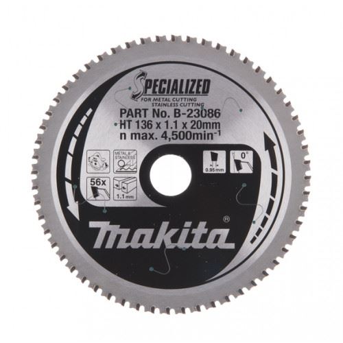 Lame de scie MAKITA (56Z) 136x20 B-23086