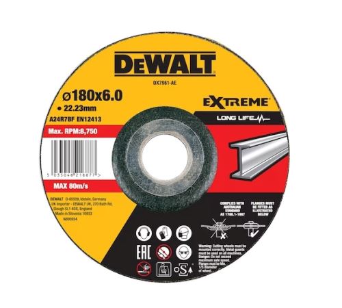 DeWALT Meule pour métaux 180 x 6 x 22,23 mm DX7961