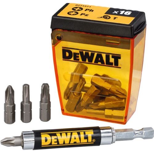 Jeu d'embouts DeWALT (16 pièces), guide magnétique DT71511