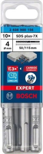 BOSCH EXPERT foret SDS plus-7X, 4x50x115 10 pièces 2608900156