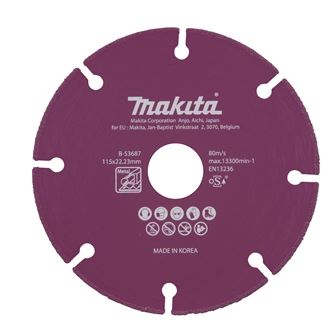 Disque à tronçonner diamanté MAKITA 115x1,3x22,23 mm B-53687