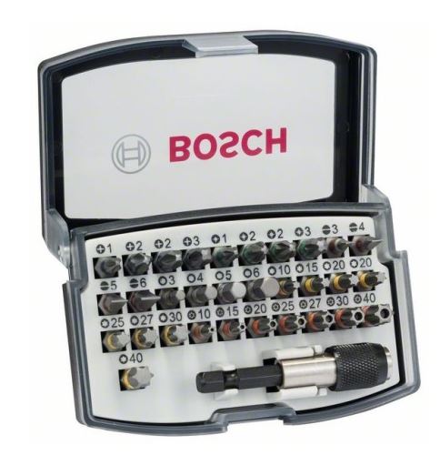 BOSCH Jeu d'embouts de tournevis 32 pièces 2607017564