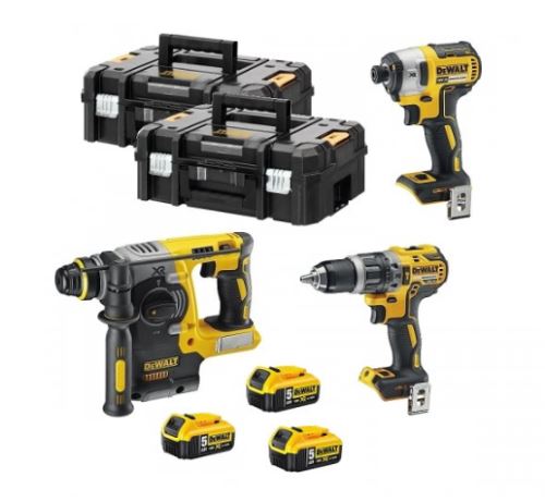 DeWALT Combo ensemble d'outils à batterie 18V DCK368P3T