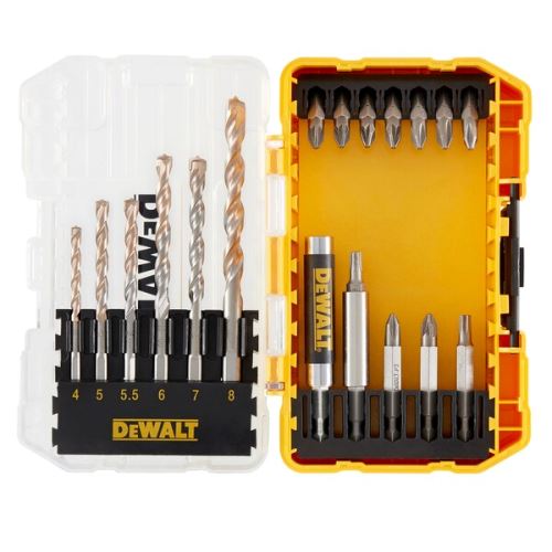 Jeu de forets à maçonnerie DeWALT EXTREME (19 pièces) DT70712