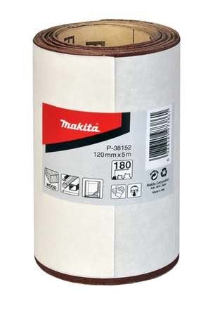 Papier de verre MAKITA 120 mm K240 rouleau 5m P-38168